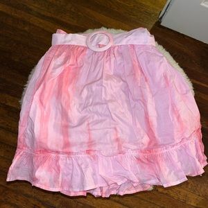 ASOS pink size 2 skirt with belt